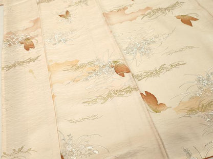 平和屋着物■上質な小紋 花蝶文 金彩 正絹 逸品 DABB8950cd