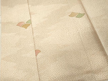 平和屋着物■上質な小紋 霞青海波 金彩 正絹 逸品 DABB8944cd