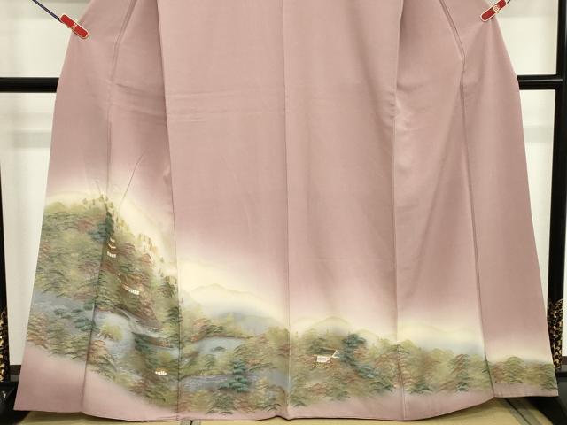 平和屋着物■豪華色留袖 風景文 暈し染め 金銀彩 小田急百貨店扱い 正絹 逸品 DABB8993cd