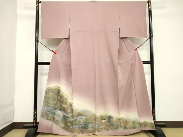 平和屋着物■豪華色留袖 風景文 暈し染め 金銀彩 小田急百貨店扱い 正絹 逸品 DABB8993cd