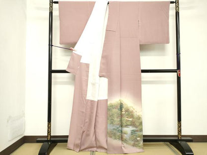 平和屋着物■豪華色留袖 風景文 暈し染め 金銀彩 小田急百貨店扱い 正絹 逸品 DABB8993cd