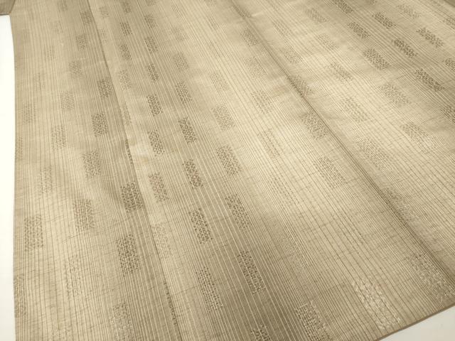 平和屋着物●博多織 黒田紬 短冊文 正絹 逸品 AABF8221ck
