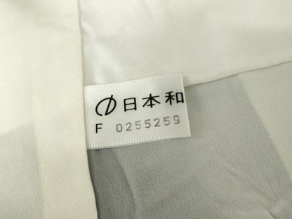 平和屋着物●訪問着　杢目絞り　間道　暈し染め　正絹　逸品　AABF6630cs