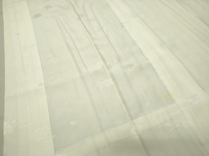 平和屋着物●長襦袢 無双仕立て 作家物 椿地紋 暈し染め 正絹 逸品 未使用 CABC8083gh
