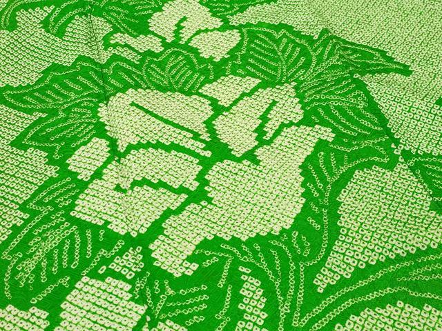 平和屋着物●豪華振袖 総絞り 花唐草文 正絹 逸品 CABC8057gh