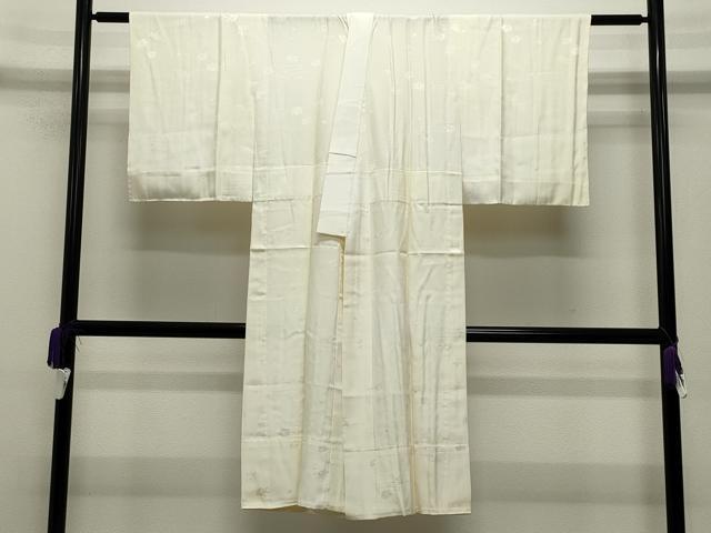 平和屋着物●長襦袢 無双仕立て 作家物 椿地紋 暈し染め 正絹 逸品 未使用 CABC8083gh