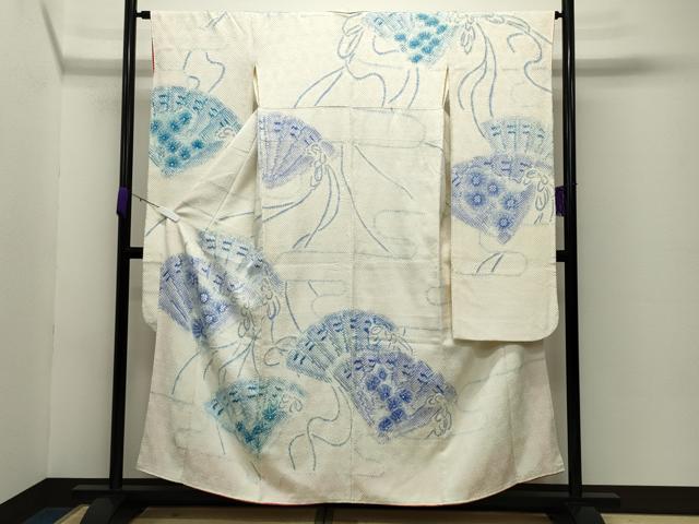 平和屋着物●豪華振袖 総絞り 檜扇花文 正絹 逸品 CABC8124gh