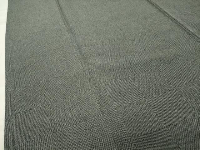 平和屋着物●伝統工芸士 関正三郎 江戸小紋 角通し 行儀 黒地 正絹 逸品 CABC8128gh