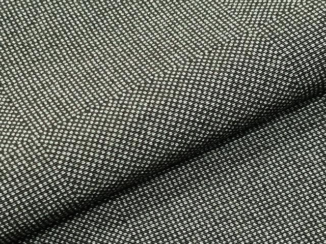 平和屋着物●伝統工芸士 関正三郎 江戸小紋 角通し 行儀 黒地 正絹 逸品 CABC8128gh