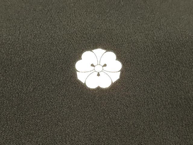 平和屋着物■豪華黒留袖　駒刺繍　枝葉梅文　正絹　逸品　DABB3868cm