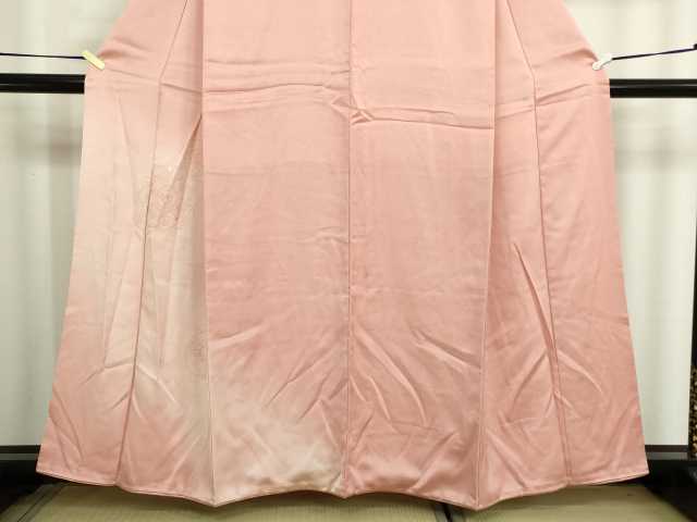 平和屋着物■色留訪問着 鏡裏花文 暈し染め 正絹 逸品 DABC0163sf