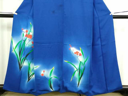 平和屋着物■訪問着 枝梅文 暈し染め 正絹 逸品 DABC0171sf