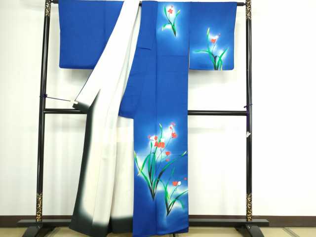 平和屋着物■訪問着 枝梅文 暈し染め 正絹 逸品 DABC0171sf