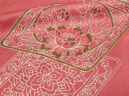 平和屋着物■訪問着 刺繍 花菱文 金彩 正絹 逸品 DABC0165sf