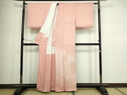 平和屋着物■色留訪問着 鏡裏花文 暈し染め 正絹 逸品 DABC0163sf