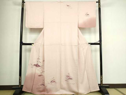 平和屋着物■訪問着 風景文 金彩 正絹 逸品 DABC0173sf