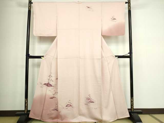 平和屋着物■訪問着 風景文 金彩 正絹 逸品 DABC0173sf