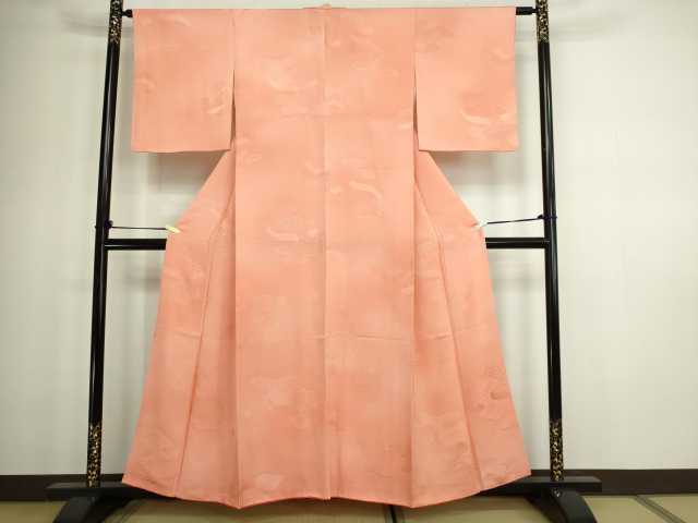平和屋着物■上質な小紋 地紋起こし 霞文 暈し染め 正絹 逸品 DABC0156sf