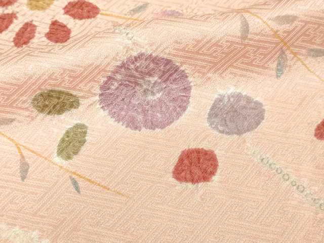 平和屋着物■訪問着 絞り 枝花文 正絹 逸品 DABC0202sf