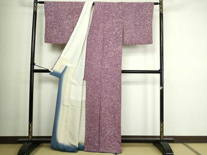 平和屋着物■上質な小紋 霞文 正絹 逸品 DABC0184sf