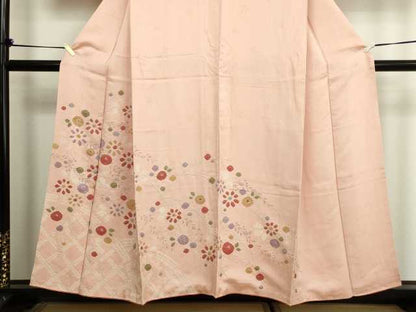 平和屋着物■訪問着 絞り 枝花文 正絹 逸品 DABC0202sf