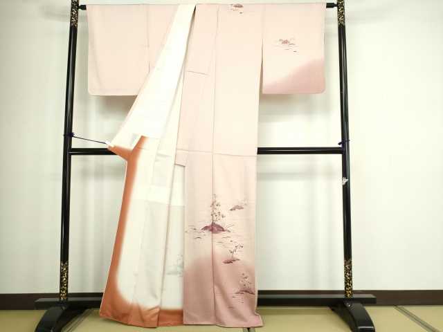 平和屋着物■訪問着 風景文 金彩 正絹 逸品 DABC0173sf
