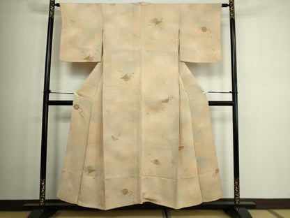 平和屋着物■上質な小紋　花器物文　暈し染め　正絹　逸品　DABC0204sf