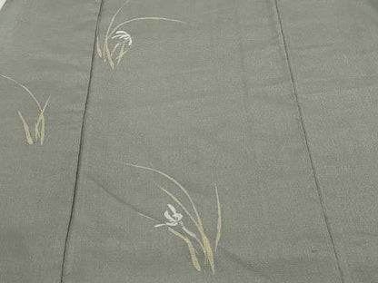 平和屋着物■訪問着 草花文 正絹 逸品 DABC0177sf