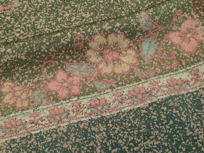 平和屋着物■上質な小紋 花唐草文 暈し染め 正絹 逸品 DABC0181sf