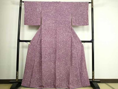 平和屋着物■上質な小紋 霞文 正絹 逸品 DABC0184sf
