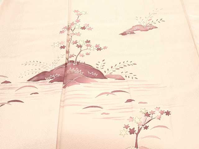 平和屋着物■訪問着 風景文 金彩 正絹 逸品 DABC0173sf