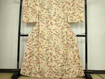 平和屋着物■上質な小紋 松竹梅 正絹 逸品 DABC0233sf