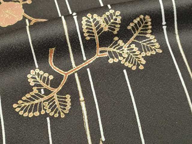 平和屋着物■訪問着 駒刺繍 枝花文 金彩 正絹 逸品 DABC0235sf