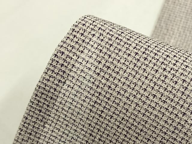 平和屋着物＊夏物 本場大島紬 夏大島 白大島 雪輪花文 正絹 逸品 未使用 AABF5758fy