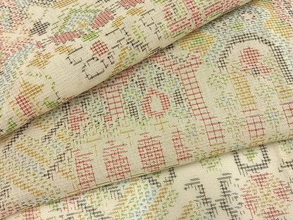 平和屋着物＊夏物　本場大島紬　夏大島　幾何学文様　正絹　逸品　AABF5813fy