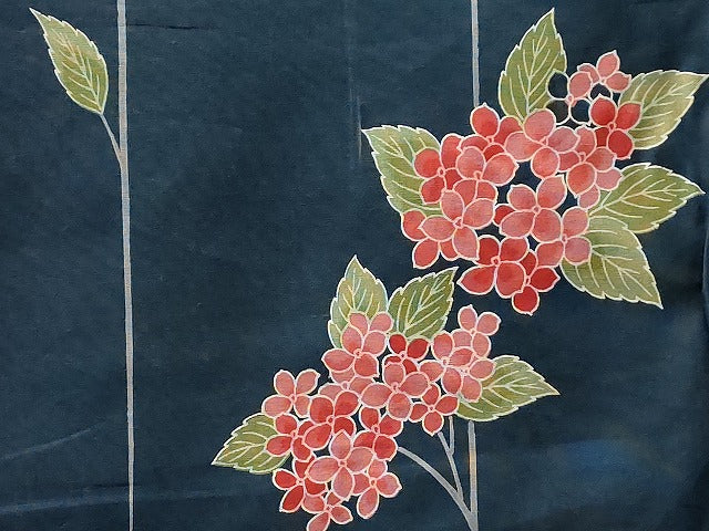 平和屋本店■浴衣反物 まとめて 45点 花柄 紫陽花 帝展ゆかた 浮舟染 綿絽 など 全て未使用 ppp3392