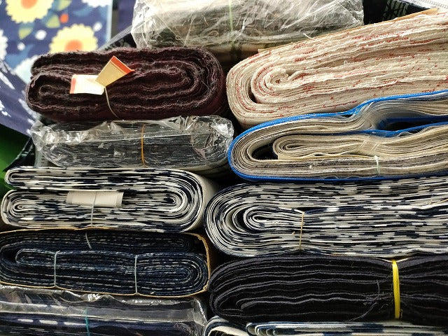 平和屋本店■浴衣反物 まとめて 45点 蝶 蜻蛉 花柄 菖蒲 火消し 纏 婦人倶楽部ゆかた など 全て未使用 ppp3391