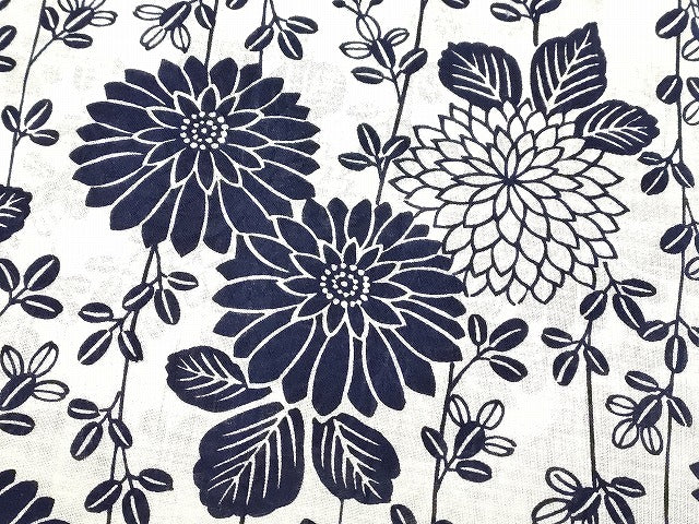 平和屋本店■浴衣反物 まとめて 45点 花柄 紫陽花 帝展ゆかた 浮舟染 綿絽 など 全て未使用 ppp3392