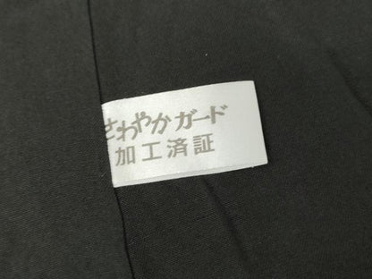 平和屋着物●本場大島紬　泥染め　カタス9マルキ　正絹　逸品　AABF9087cs