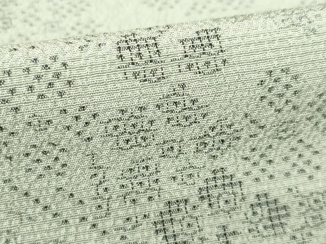 平和屋着物●本塩沢　110亀甲　花蔦草文　正絹　逸品　AABF9010ck