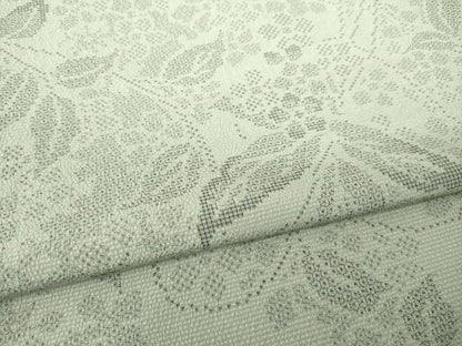 平和屋着物●本塩沢　110亀甲　花蔦草文　正絹　逸品　AABF9010ck