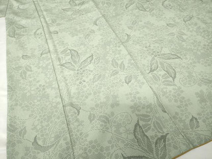 平和屋着物●本塩沢　110亀甲　花蔦草文　正絹　逸品　AABF9010ck