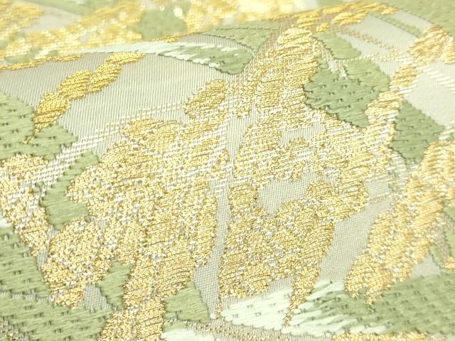平和屋着物●極上　山口美術織物　皇室　伊勢神宮御用　西陣織　太鼓柄袋帯　唐織　天恵豊穣文　金糸　逸品　DZAB4781kh6