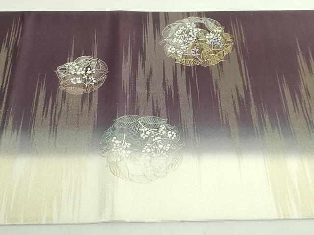 平和屋着物●極上　 金彩友禅　卓越技能者・名工・和田光正監修　華陽　太鼓柄袋帯　花丸文　金銀彩　逸品　DZAB4828kh6