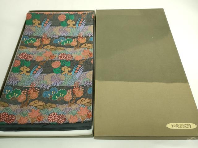 平和屋本店●極上　1854年創業　帯屋捨松　六通柄袋帯　唐織　吉祥草花文　金糸　共箱付き　逸品　未使用　DZAB4846kh6
