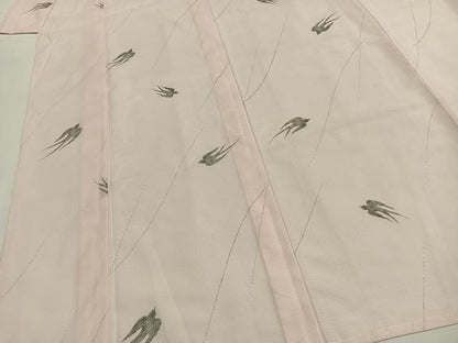 平和屋着物＊夏物　小紋　絽　燕　洗える着物　未使用　AABF5884fy