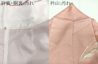 平和屋着物■訪問着　螺鈿　草花文　暈し染め　金銀彩　正絹　逸品　CABC5909xi