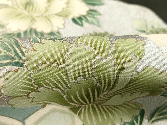 平和屋着物■豪華黒留袖　刺繍　吉祥花鳥文　金銀彩　正絹　逸品　DABC4576cd