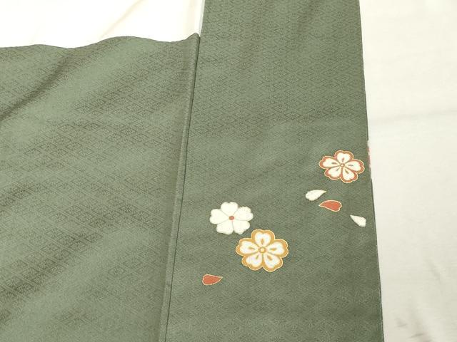 平和屋着物■訪問着 駒刺繍 糸巻花文 暈し染め 金彩 正絹 逸品 DABC4581cd