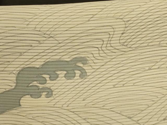 平和屋着物＊夏物 訪問着 絽 手描き 立波草葉文 正絹 逸品 AABF6908jd